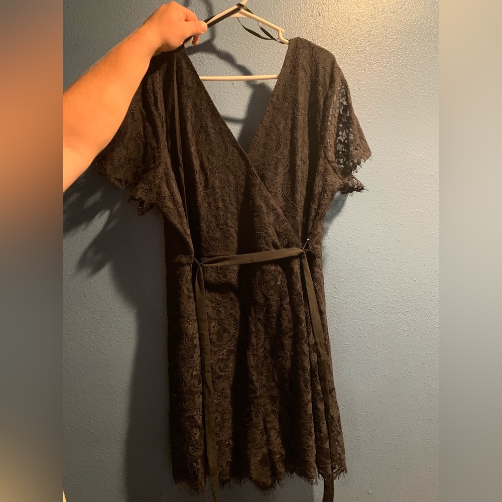 Black lace romper